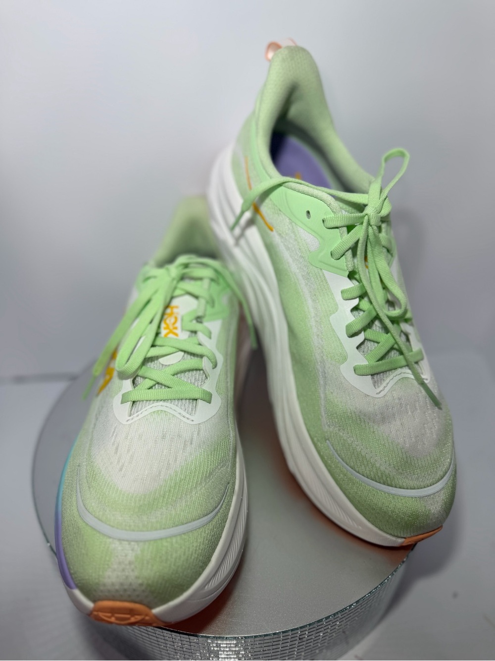 Hoka Women's Light Green and Lavender Running Sneakers size 11.5 NWT - Picture 3 of 8